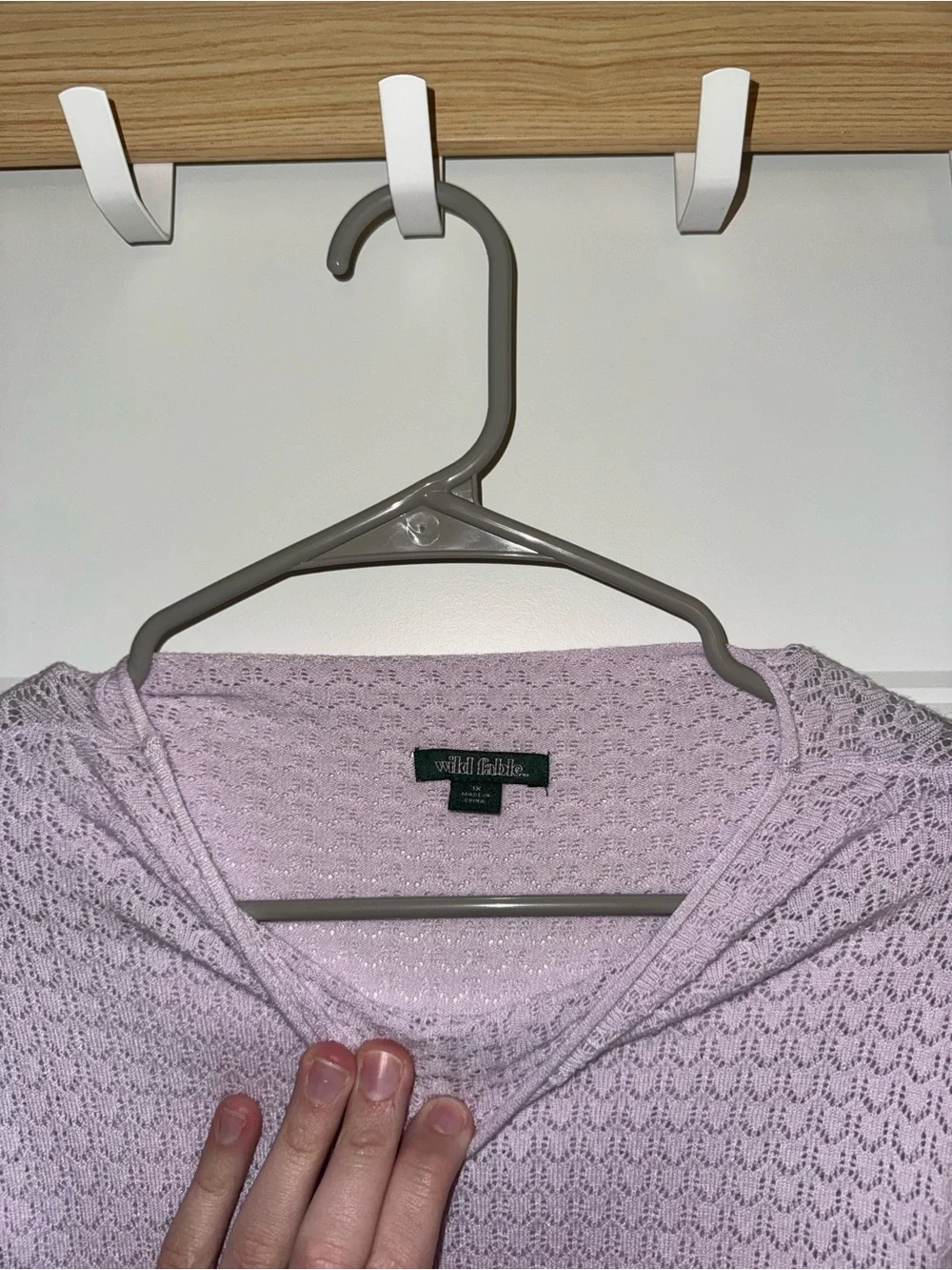 wild fable Lavender Textured Long-Sleeve Knit Top - Picture 2 of 3